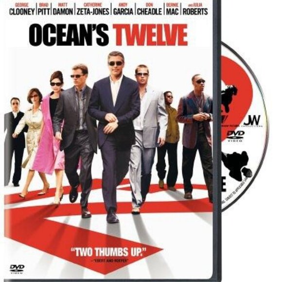 Oceans Twelve Widescreen Edition DVD PG13 George Clooney Brad Pitt Warner Bros - Picture 1 of 3